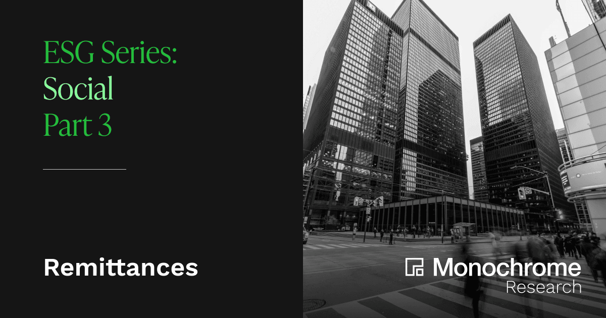 ESG Series - Social Part 3: Remittances